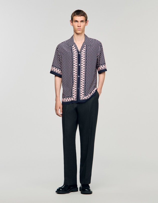 Sandro - All Over Coeur Mc Shirt