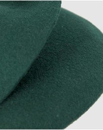 Max Alexander - Felt Winter Green Pillbox Fascinator