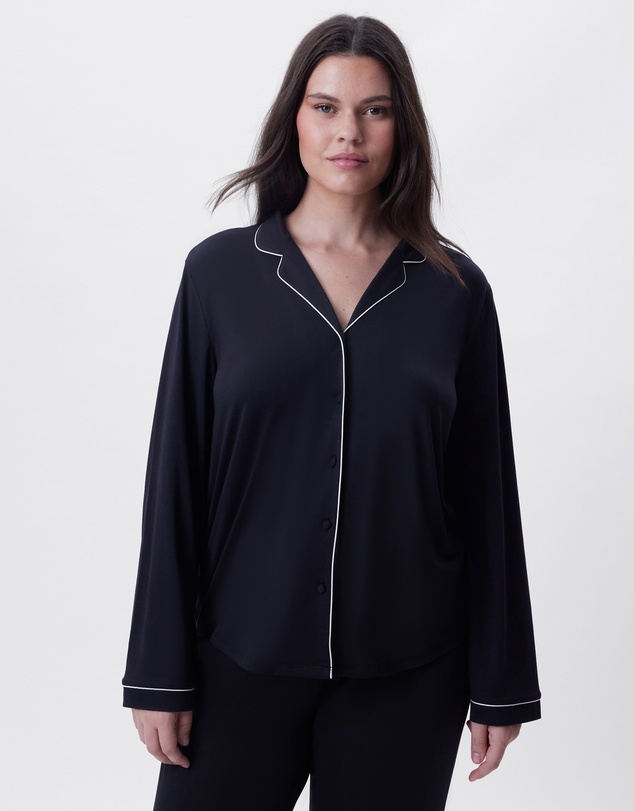 Bras N Things - Emilia Long Sleeve Top - Black
