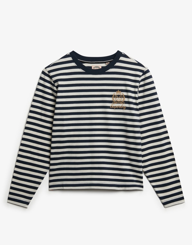 Superdry - Country Club Long Sleeve Stripe Top
