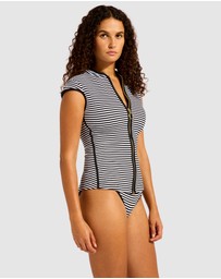 Seafolly - Clubhouse Cap Sleeve Sunvest Bikini Top
