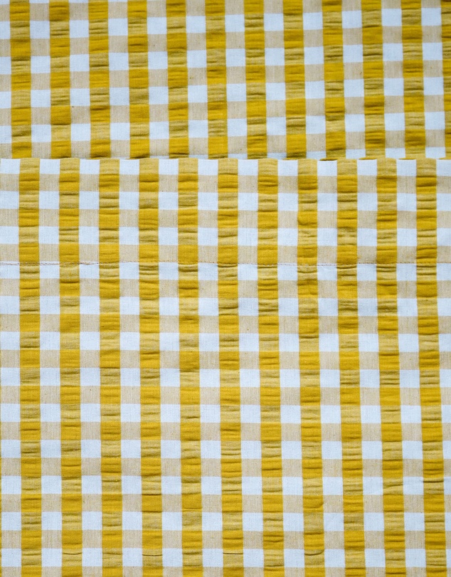 Mosey Me - Citrus Seersucker Flat Sheet