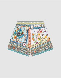 Camilla - Mid Length Boardshorts with Elastic Waist - Kids-Teens