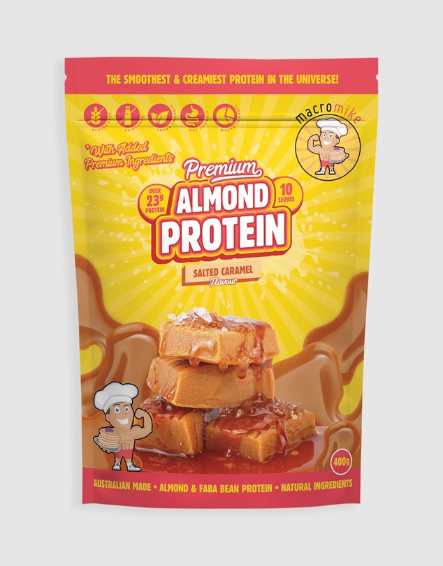 Macro Mike - Salted Caramel Premium Almond Protein - 400g