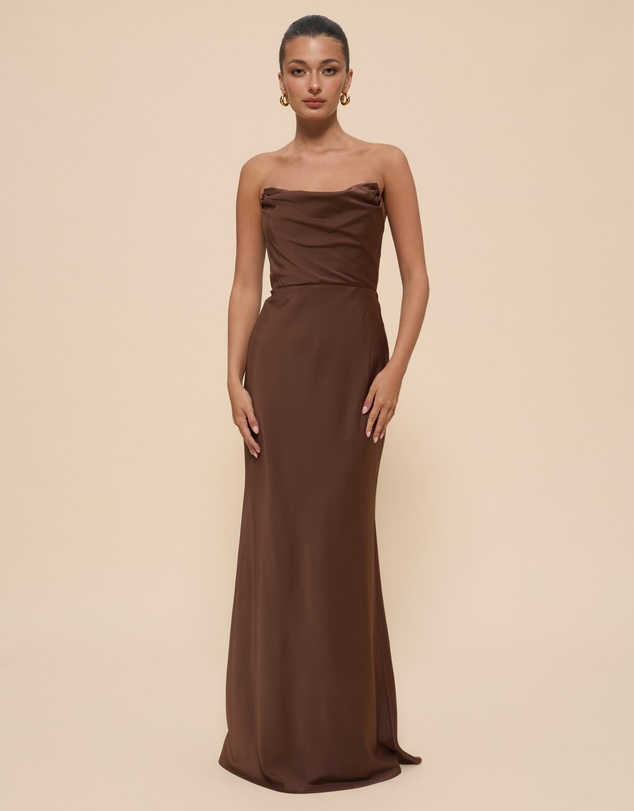 CHANCERY - Jada Strapless Corset Maxi Dress