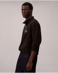 Calvin Klein Jeans - Terry Monologo Quarter Zip Sweatshirt