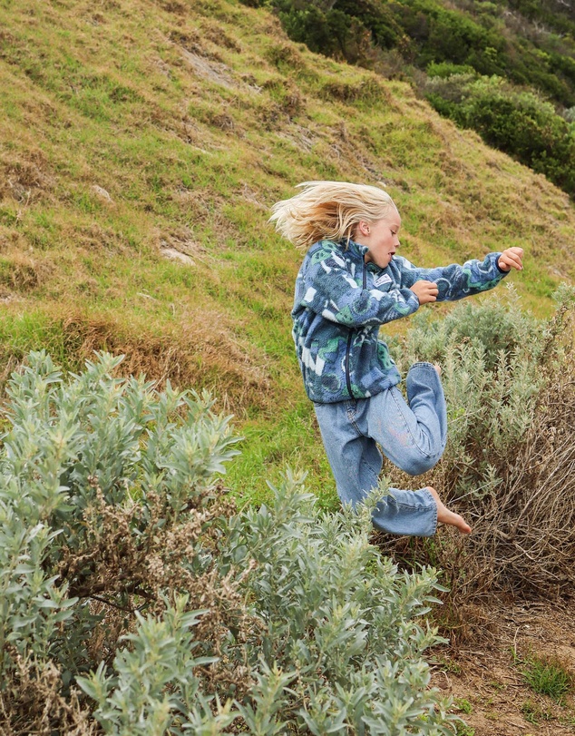 Skwosh - Shady Beaches Kids Polar Fleece Jacket