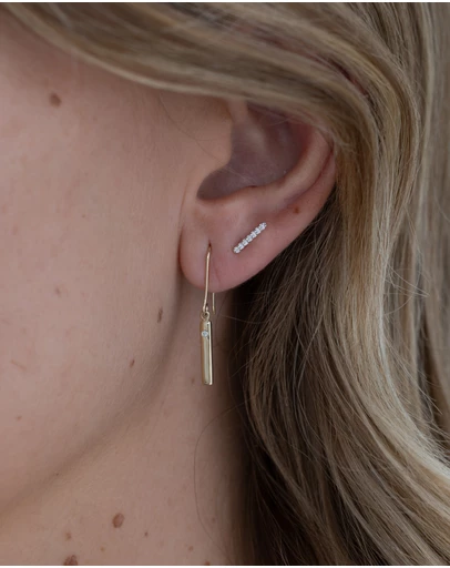 Luna Rae - Solid Gold - Amore Diamond Earrings