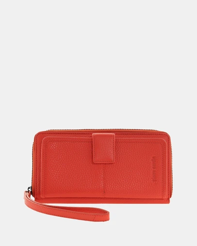 Pierre Cardin - Pierre Cardin Women's Leather Zip around wallet w/ Wristlet