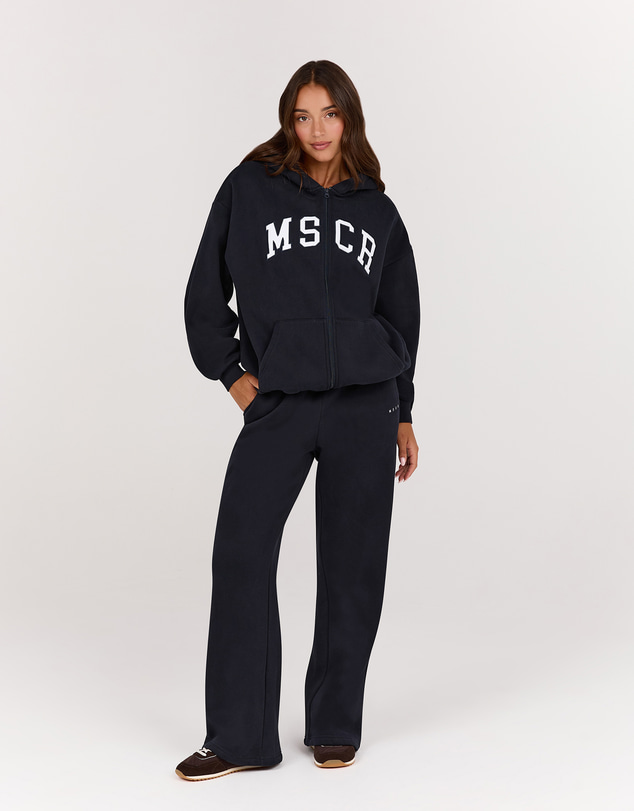 Muscle Republic - MSCR Collegiate Oversized Zip Up Hoodie