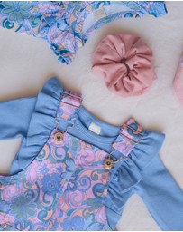 WITH LOVE FOR KIDS - Hazel Denim Pinafore Dress - Babies - Kids