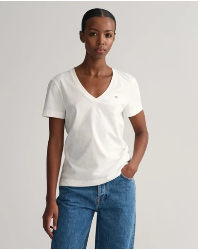 Gant - Shield V-Neck T-Shirt