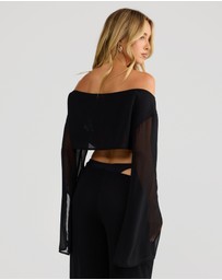 Vacay Swimwear - Bella Top Black