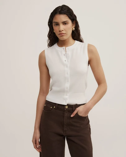 Witchery - Knit Button Tank