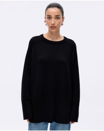 Minima Esenciales - Emi Oversized Wool Cashmere Blend Knit