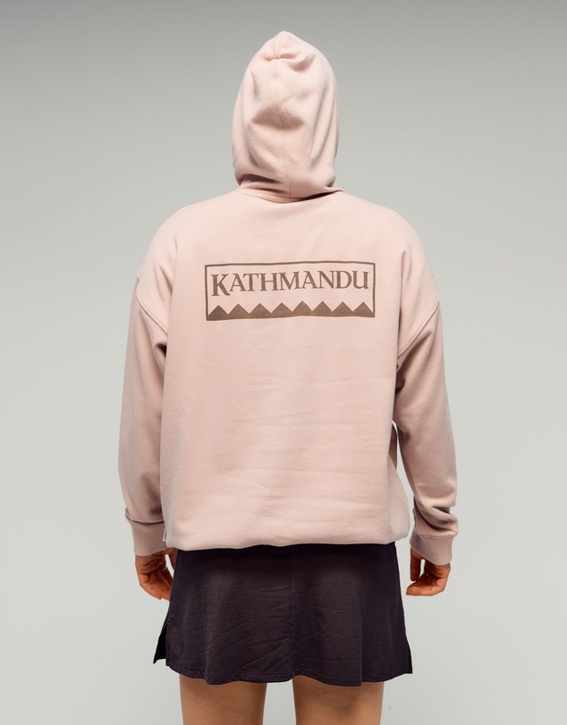 Kathmandu - Heritage Logo Slouchy Brushed Hoodie