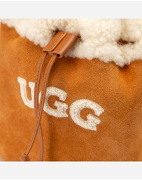 Ozwear Connection Uggs - Ugg Shearling Logo Mini Bucket Bag