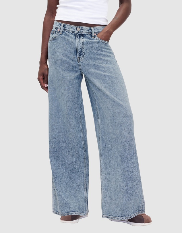 GAP - Baggy Mid Rise UltraSoft Jeans