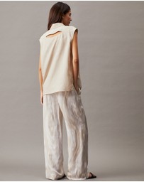Calvin Klein - Relaxed Twill Printed Trousers
