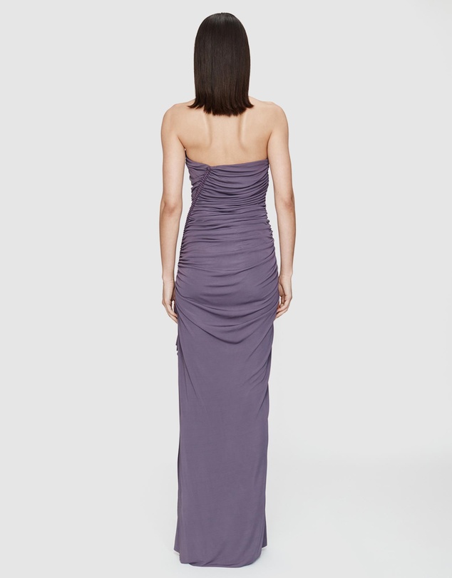 Christopher Esber - Shibari Jersey Ruched Strapless Dress