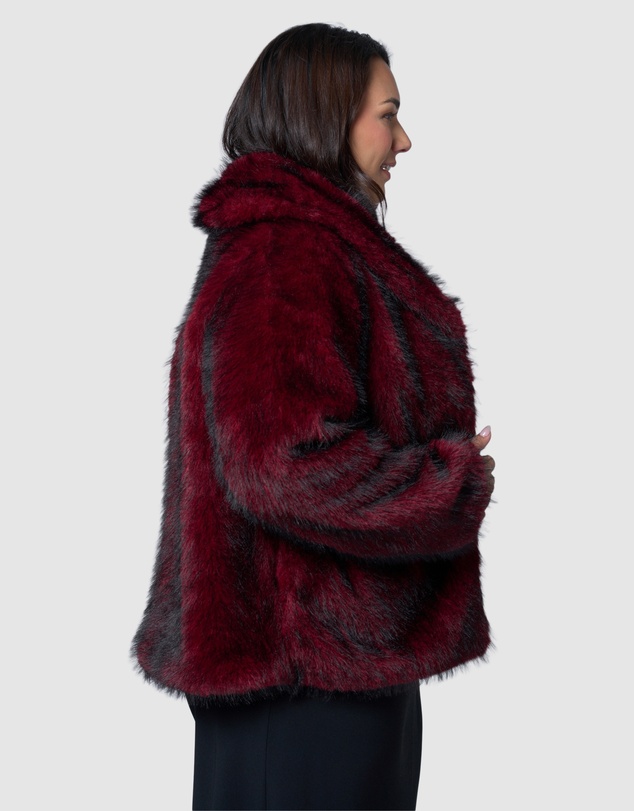 Pink Dusk by Curve Project - Hot Pursuit Fur Coat