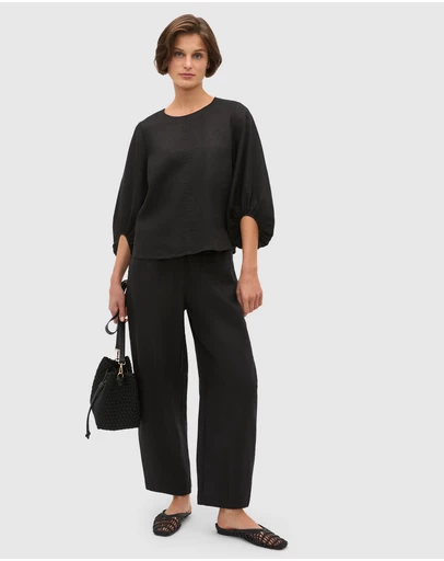 Seed Heritage - Core Linen Soft Barrel Leg Pant