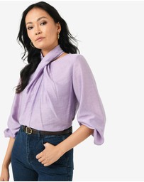 Forcast - Bellini Twist Neck Blouse