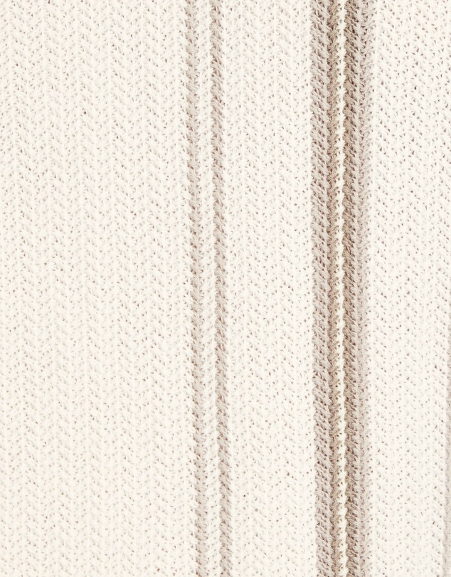 Tarocash - Rune Stripe Zip Knit Polo