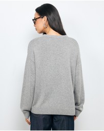 AERE - Nola Oversized Cashmere Blend Knit Jumper