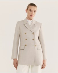 SABA - Prudence Wool Check Coat
