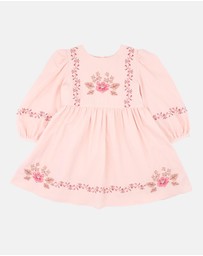 Fox & Finch - Wild Garden Embroidered Dress - Kids