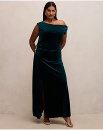Forever New Curve - Winslet Curve Off Shoulder Velvet Gown