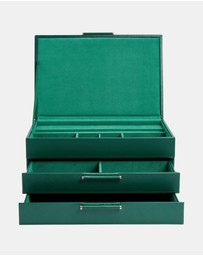 Wolf - Wolf Sophia Jewelry Box Forrest Green