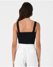 Forcast - Miami Cropped Sleeveless Knit Top
