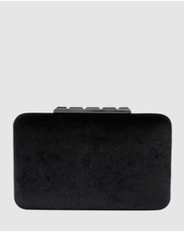 Olga Berg - Bess Velvet Clutch