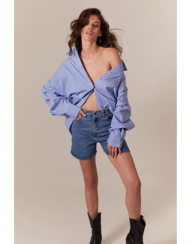 Bardot - Striped Oversized Shirt