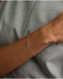 Michael Hill - Diamond Accent Infinity Bracelet in Sterling Silver