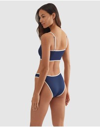 Polo Ralph Lauren - Logo Icons Embroidered Crop Top Bikini Top