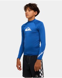 Quiksilver - Boys 8 to 16 All Time Long Sleeve Rash Vest