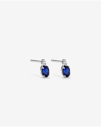 Michael Hill - 0.05 Carat TDW Laboratory-Grown Diamond & Created Sapphire Gift Set in Silver
