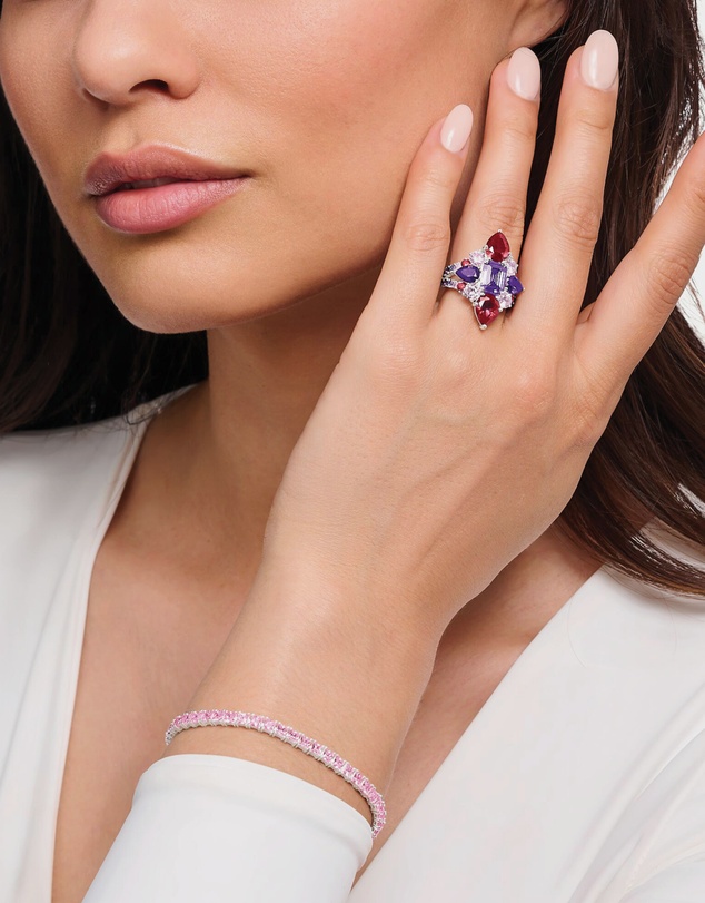 THOMAS SABO - Heritage Glam Cocktail Ring with Colourful Stones