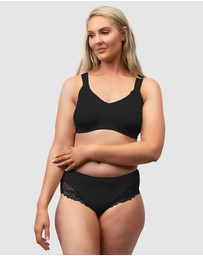 Naturana - Side Smoothing Organic Cotton Wirefree Minimiser Bra