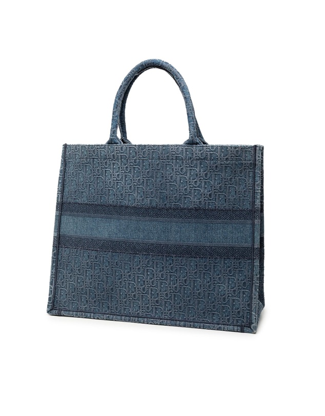 Pre-Loved by Azura Reborn - Pre-Loved Large Oblique Denim Book Tote
