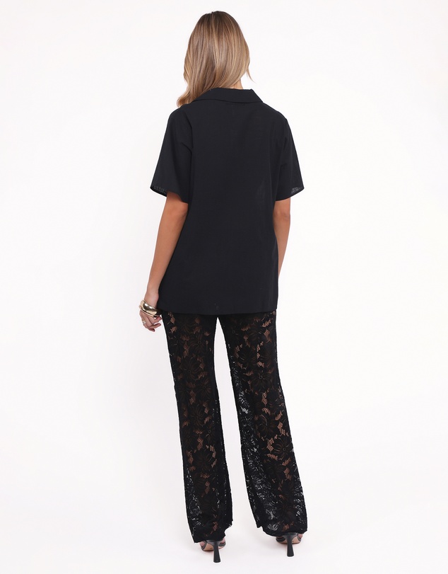 Petal & Pup - Mindy Lace Pant Set - Black