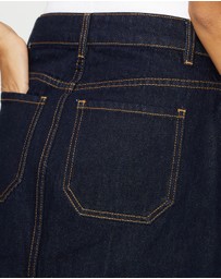 Dazie - Summer Muse Denim Wrap Mini Skirt
