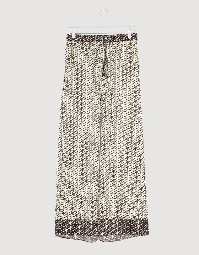 Revibe - Repaired Shona Joy Monogram Contrast Pants - AU 10