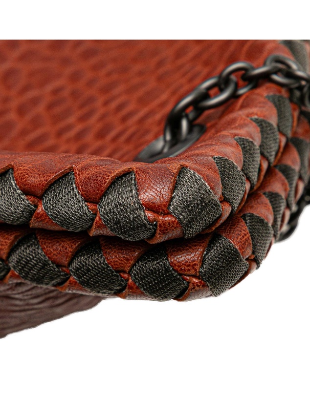 Pre-Loved by Azura Reborn - Pre-Loved Textured Leather Whipstitch Duo Shoulder Bag