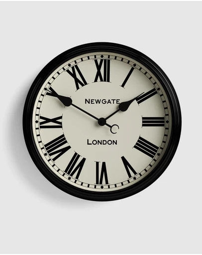 Newgate - Newgate Spitalfields Wall Clock-Black