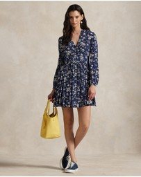 Polo Ralph Lauren - Floral Buttoned Crepe Dress