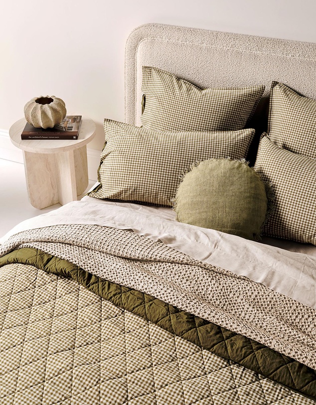 Aura Home - Mini Gingham European Pillowcase
